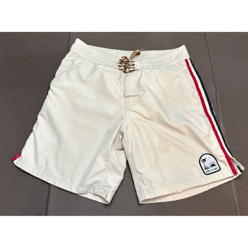 Howler Bros Board Shorts Mens 34 Drawstring Pockets Surf Swim Trunks Read *